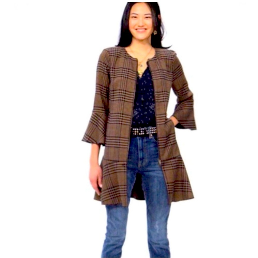 Cabi “Flounce” ruffle jacket